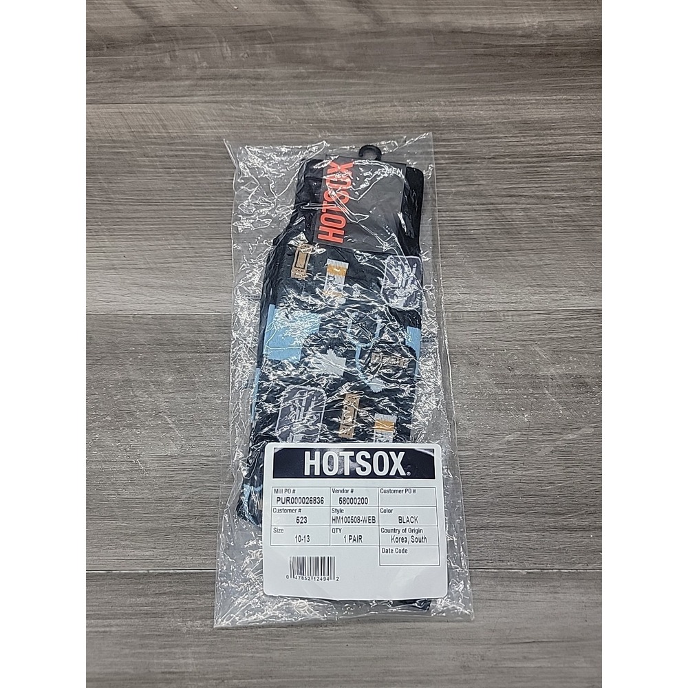Men's Blue Medical Icons Socks Hot Sox Size 10-13 Nurse Doctor EMT Radiology NWT